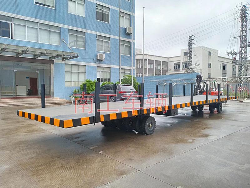 20 ton 12 meter heavy-duty flat trailer, pile insertion tool trailer